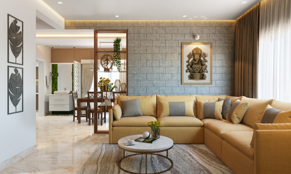 2BHK interior design cost Bhubaneswar with smart storage living and dining setup