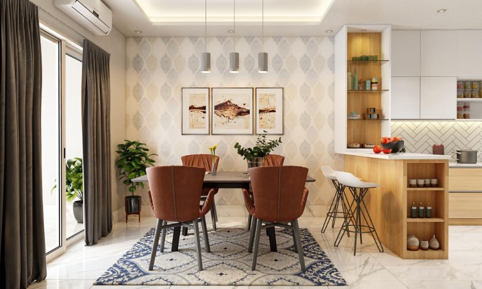 Functional dining tables like extendable, foldable and convertible designs for space efficiency