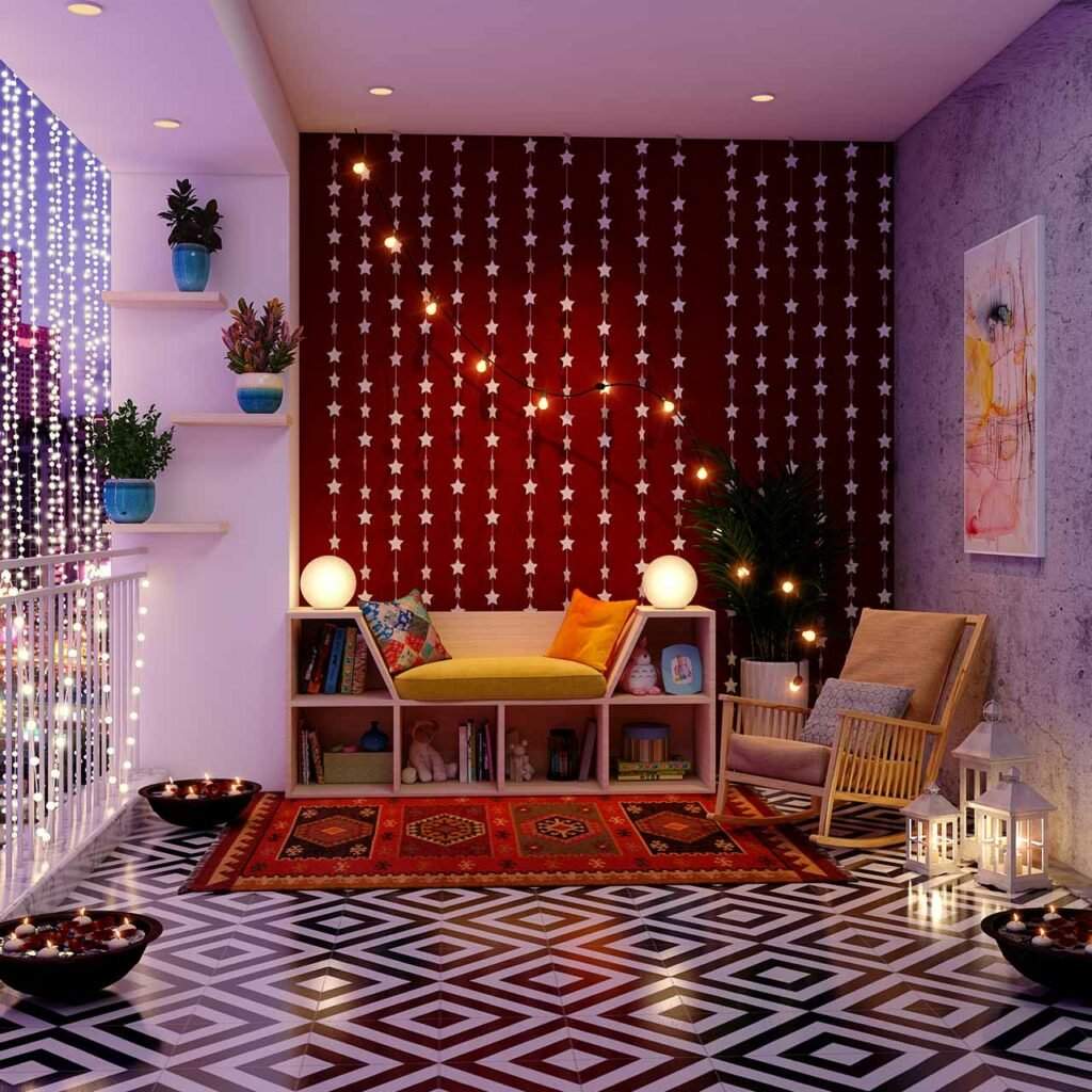Diwali Decoration Ideas for Living Room.