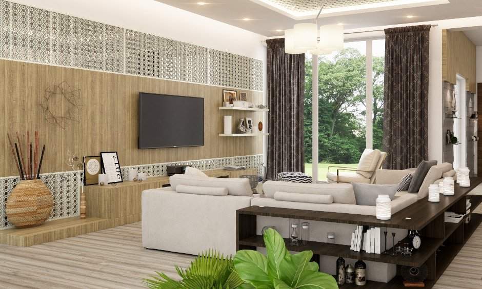 Drawing room design using false ceiling design for small drawing room in Indian style with pop designs.