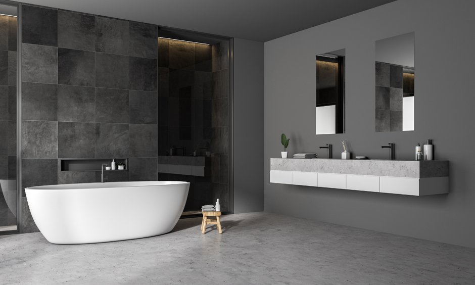 Freestanding bathtub size to add a sense of elegance and richness