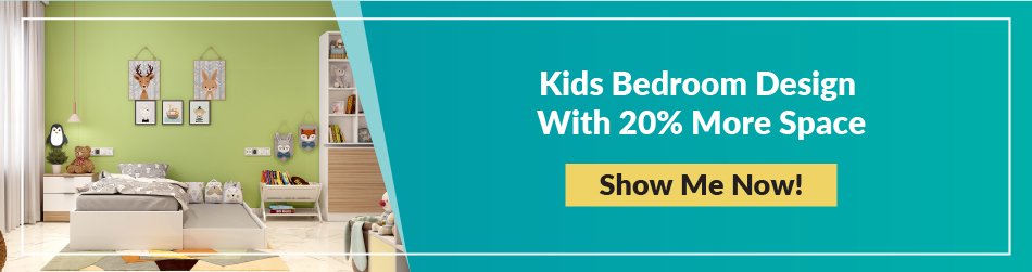 Kids bedroom design with 20% more space