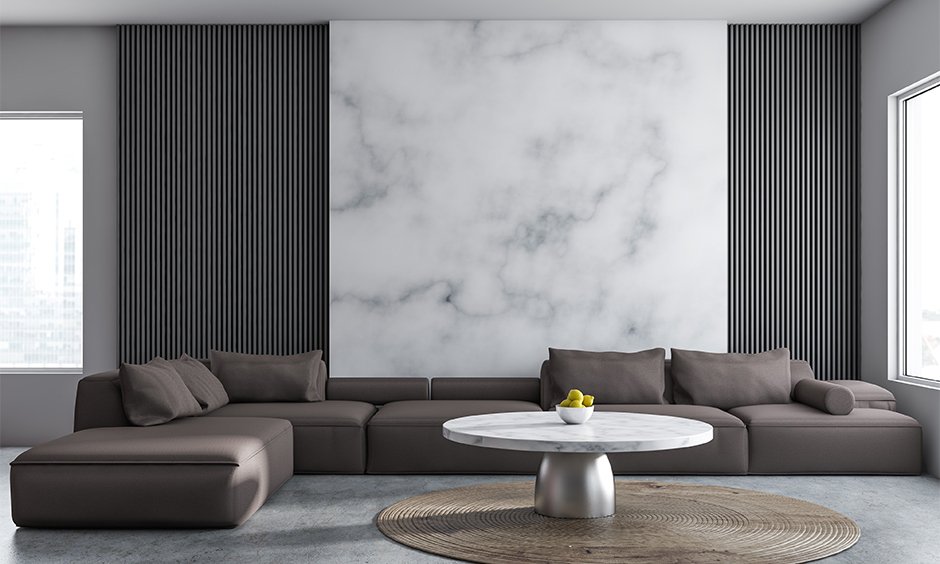 From Wow to Wooow: Chic Living Room Marble Wall Design Ideas