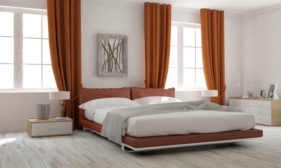 Simple bedroom interior design which is minimalistic