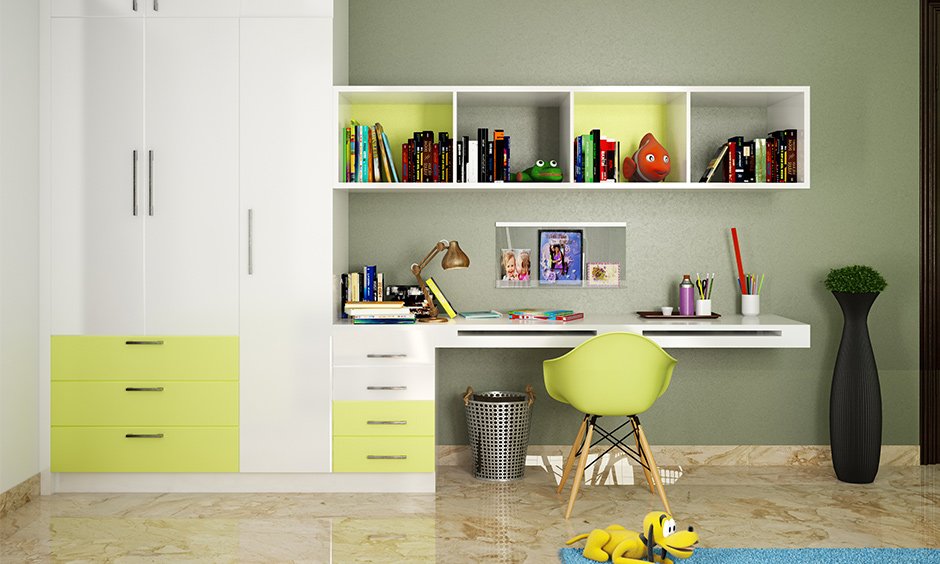 Modern Study table design for kids