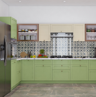 Modular kitchen company in Kolkata designed a modern kitchen