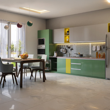Modular kitchen price in Kolkata for acrylic finish starts at ₹3 Lakhs