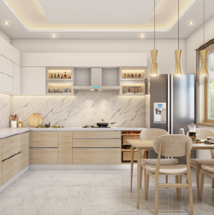 Open kitchen design for modern apartments in Pune Kothrud