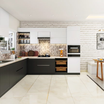 Open kitchen design for modern apartments in Mumbai