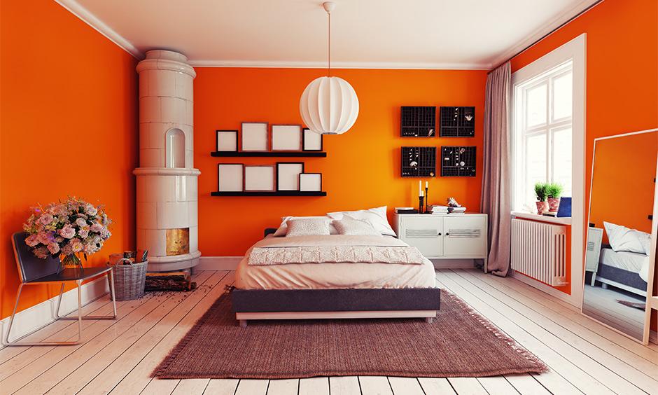Burnt sienna and porcelain white create a rich drawing room colour that adds rustic charm and modern edge.