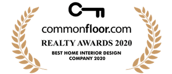 DesignCafe was awarded best home interior design company by Commonfloor Realty Award 2020.